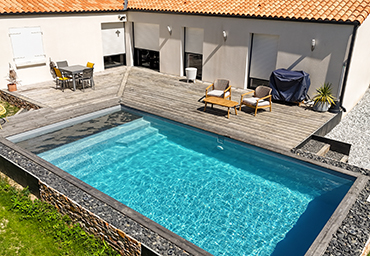 Piscine AKOYA 7 Ultra • 7,50 m x 3,85 m - fond plat 1,50 m