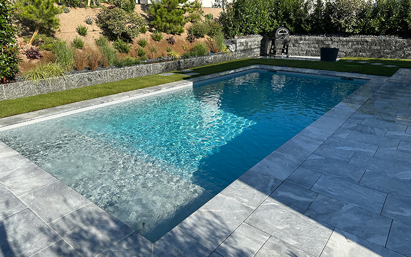 Plan de grande piscine coque polyester aboral 77 - Fontainebleau